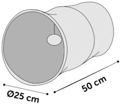 Flamingo Tunnel Pour Chat Noir/blanc 50cm Dia.25cm -Flamingo || ROYAL CANIN || Trixie Soldes Boutique 1336bf89ba72e545ee58e27419ff67e1b53b76222d6f871ea4e17437304ae181