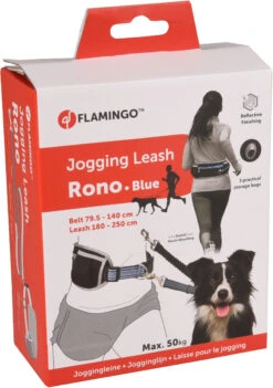 Flamingo Laisse Pour Le Jogging + Ceinture Ventrale Rono Bleu Laisse 180-250cm / Ceinture 79,5-140cm -Flamingo || ROYAL CANIN || Trixie Soldes Boutique 19a1ac2e4d007c1ff159bb7b5b9ecaad396192d35d9a3e06df3a7075453de970