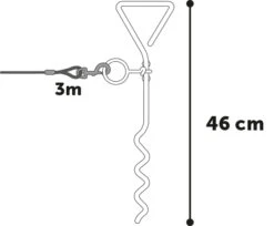 Flamingo Piquet D'attache Pilka 46cm Avec CÃ¢ble 3m -Flamingo || ROYAL CANIN || Trixie Soldes Boutique 1a0f83937b842bd562696388a14acf7de2c27f72b2d639231e29efbefadd28fd
