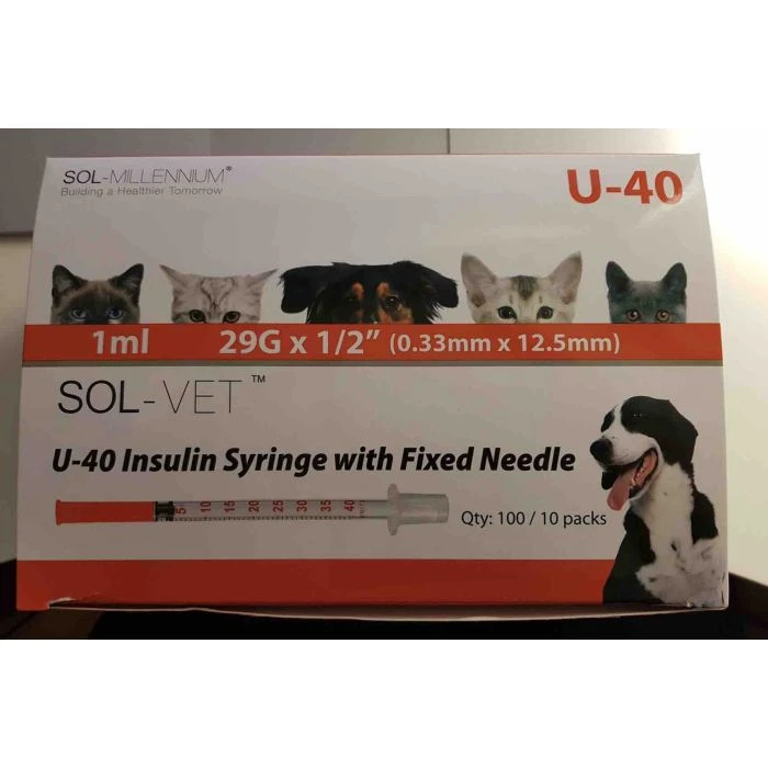 Seringue Insuline Caninsulin 40 UI / Ml Montée (en Seringue De 0,5ml Et 1ml) 4 Seringue Insuline Caninsulin 40 UI / Ml Montée (en Seringue De 0,5ml Et 1ml) – Image 2