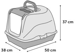 Flamingo Bac à Litière Loki Gris M 38x50x37cm -Flamingo || ROYAL CANIN || Trixie Soldes Boutique 49e1ac73037200553ca0dc4db6d4c4f14175e8944513cc159c46488f58b8c0c4