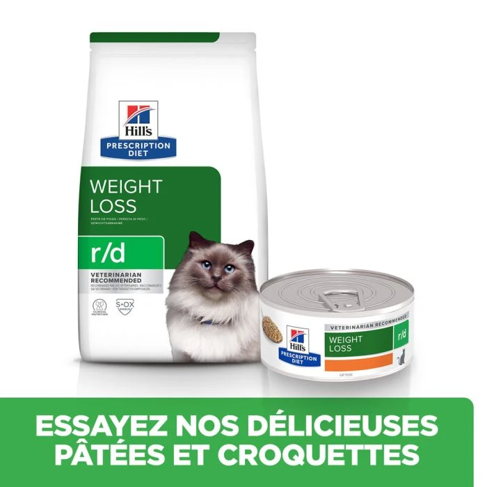 Hill's Prescription Diet R/D Weight Loss Pour Chat Au Poulet 3 Hill's Prescription Diet R/D Weight Loss Pour Chat Au Poulet