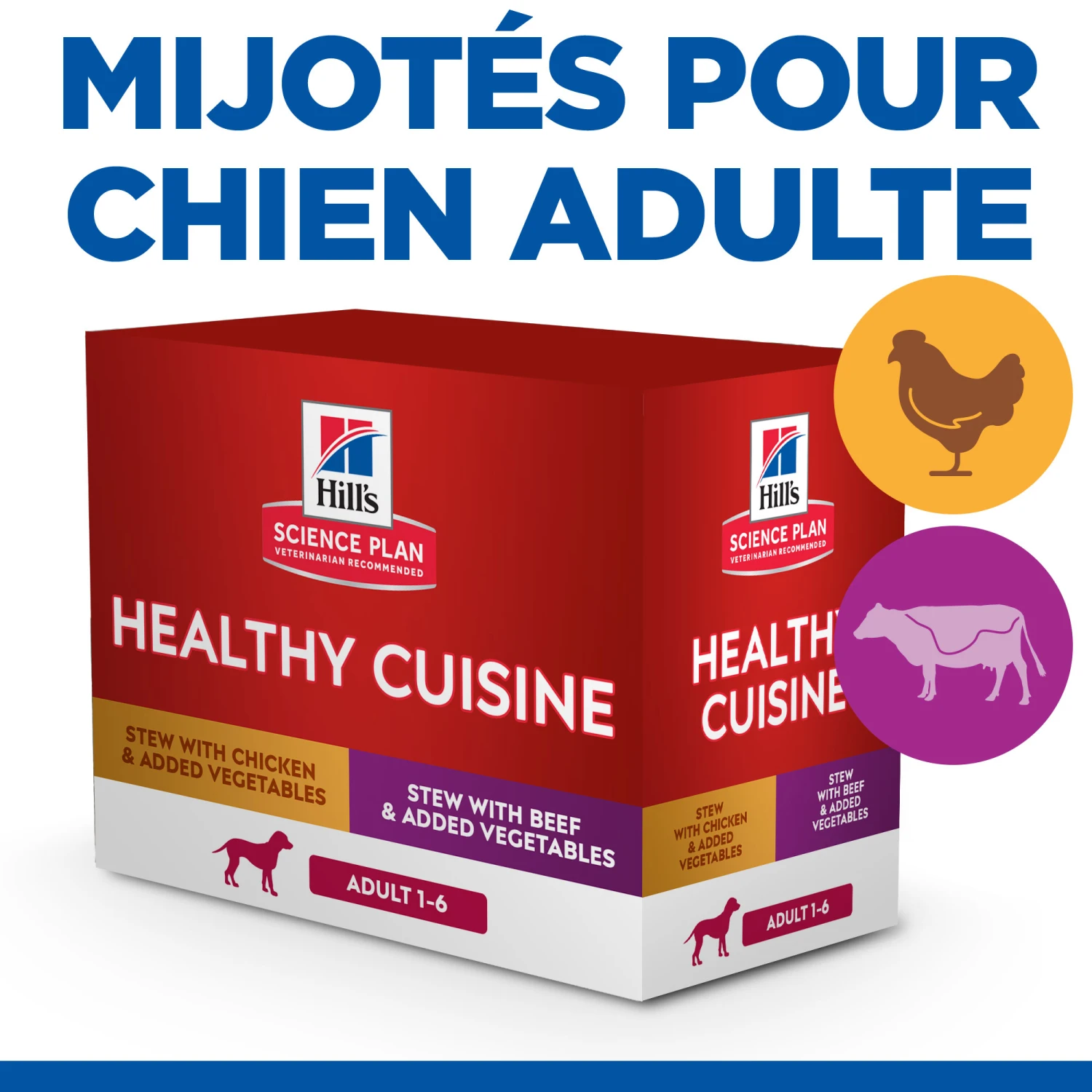 Hill's Science Plan Healthy Cuisine Mijoté Pour Chien Adulte Au Poulet Et Boeuf 4 Hill's Science Plan Healthy Cuisine Mijoté Pour Chien Adulte Au Poulet Et Boeuf – Image 2