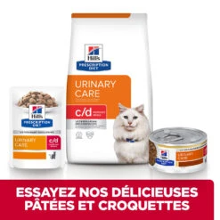 Hill's Prescription Diet C/D Urinary Stress Sachets Pour Chat Au Saumon - 12 X 85g -Flamingo || ROYAL CANIN || Trixie Soldes Boutique 52742286303 5 FR