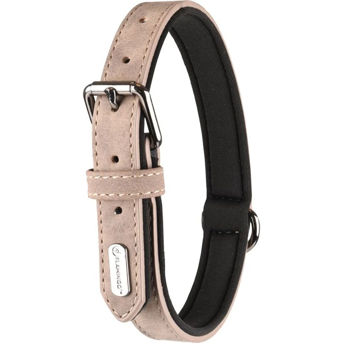 Flamingo Collier Delu Taupe 42/52cm 25mm 3 Flamingo Collier Delu Taupe 42/52cm 25mm