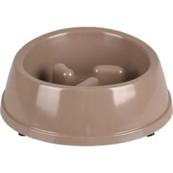 Flamingo Gamelle Mangi Slow Feeder Taupe En Mélamine 950ml