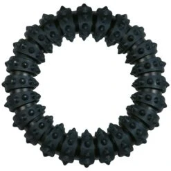 Flamingo Jouet Chien Gladiator Anneau Noir En Caoutchouc 15cm