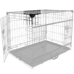 Cage Fer Ninja Edition Avec Porte Coulissante 76x53x61 Cm Noir -Flamingo || ROYAL CANIN || Trixie Soldes Boutique Hoek 2