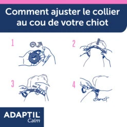 Adaptil Junior Collier (46,5cm) -Flamingo || ROYAL CANIN || Trixie Soldes Boutique adaptil collier junior 8 FR