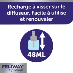 FELIWAY Optimum Diffuseur -Flamingo || ROYAL CANIN || Trixie Soldes Boutique feliway optimum diffuseur 1recharge 2 FR 1