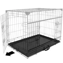 Cage Fer Ninja Edition Avec Porte Coulissante 91x61x69 Cm Noir -Flamingo || ROYAL CANIN || Trixie Soldes Boutique lade 2