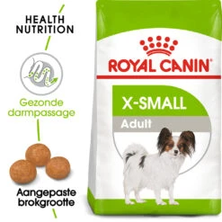 Royal Canin Extra Small Adult Pour Chien 1,5kg -Flamingo || ROYAL CANIN || Trixie Soldes Boutique royal canin x small adult volwassen hond zeer kleine hondenrassen hero packshot 1